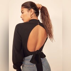 Reformation Osteria Open Back Sweater